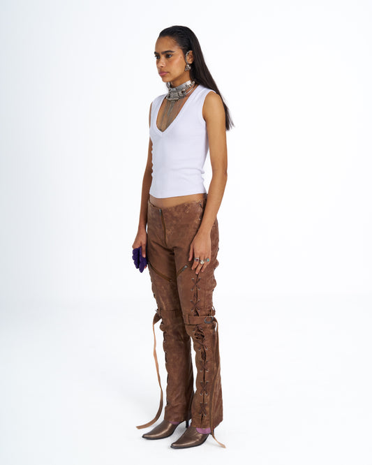 MALAK LEATHER PANTS