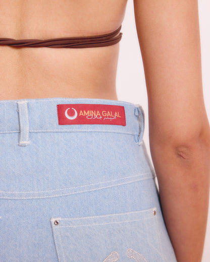 KURSAAL DENIM SKIRT
