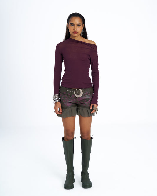 AISHA LEATHER SHORTS