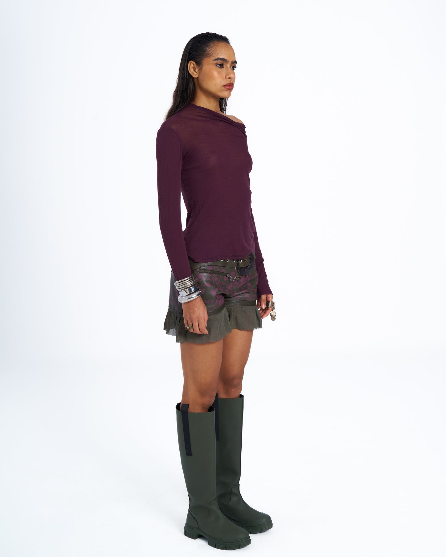 AISHA LEATHER SHORTS