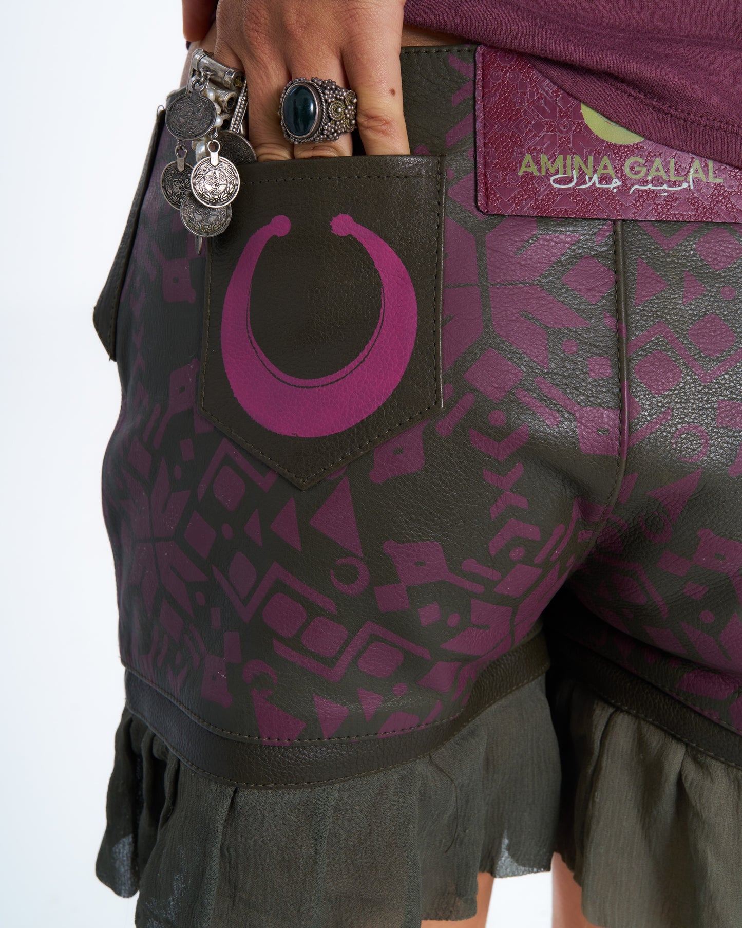 AISHA LEATHER SHORTS