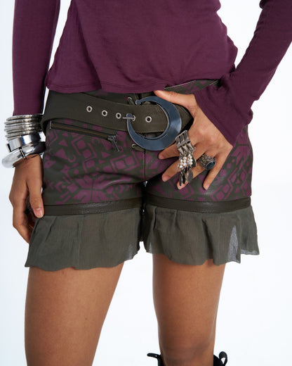 AISHA LEATHER SHORTS