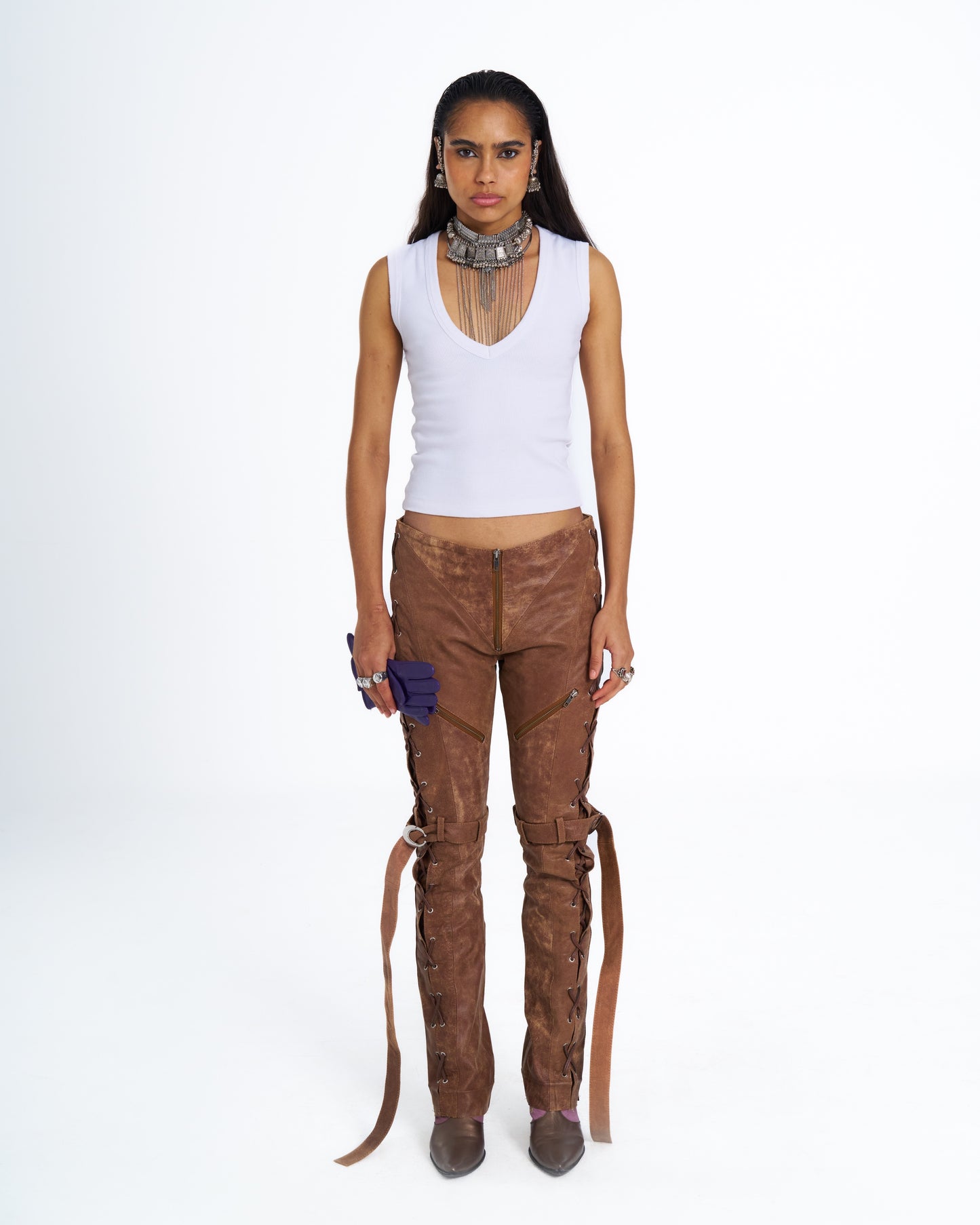 MALAK LEATHER PANTS