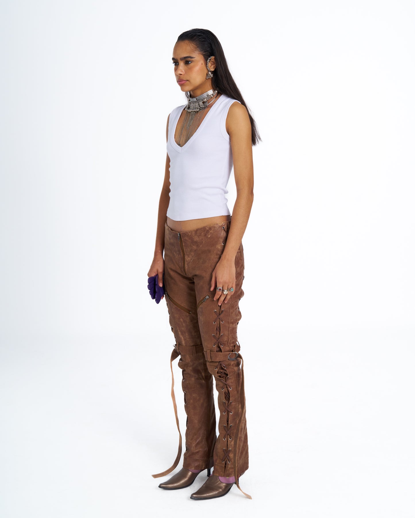 MALAK LEATHER PANTS