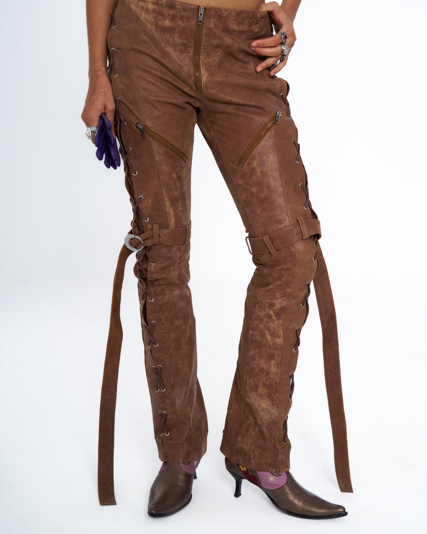 MALAK LEATHER PANTS