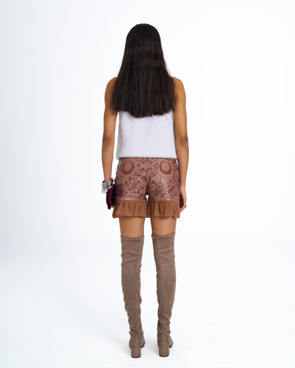 AISHA LEATHER SHORTS