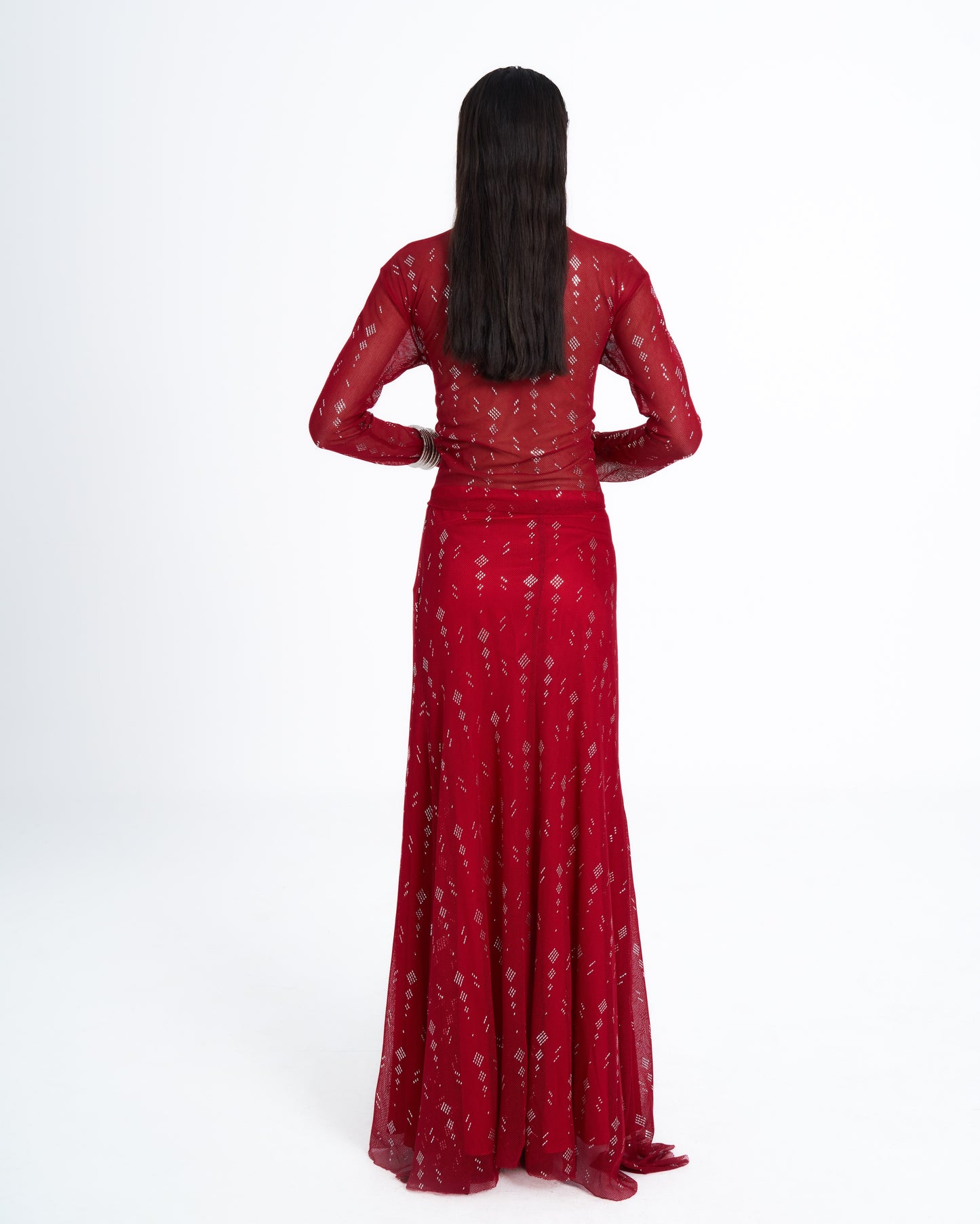 ASSIA TALLY SKIRT RED