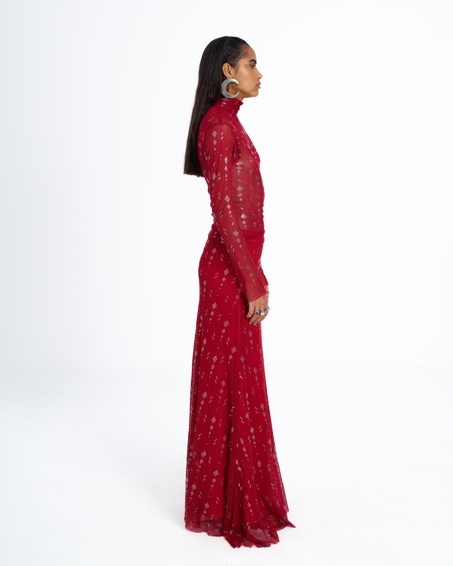 ASSIA TALLY SKIRT RED