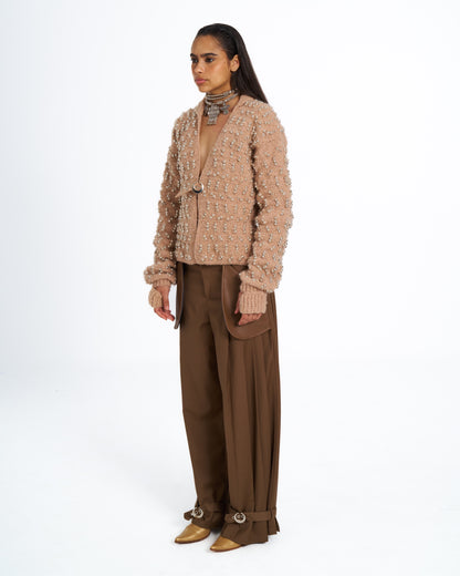 AL MAHDIYYA BEADED CROCHET CARDIGAN