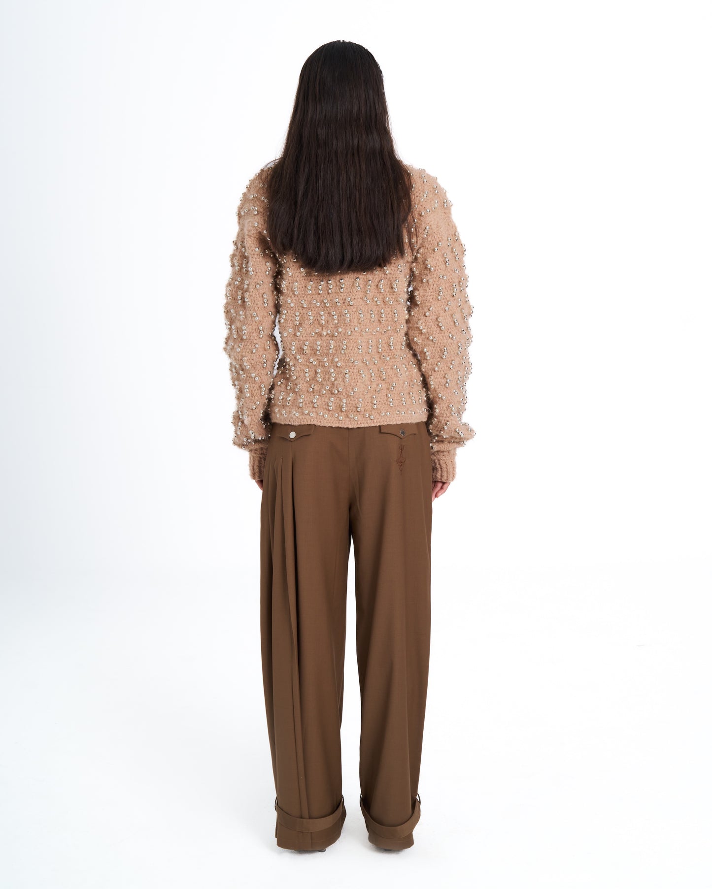 AL MAHDIYYA BEADED CROCHET CARDIGAN