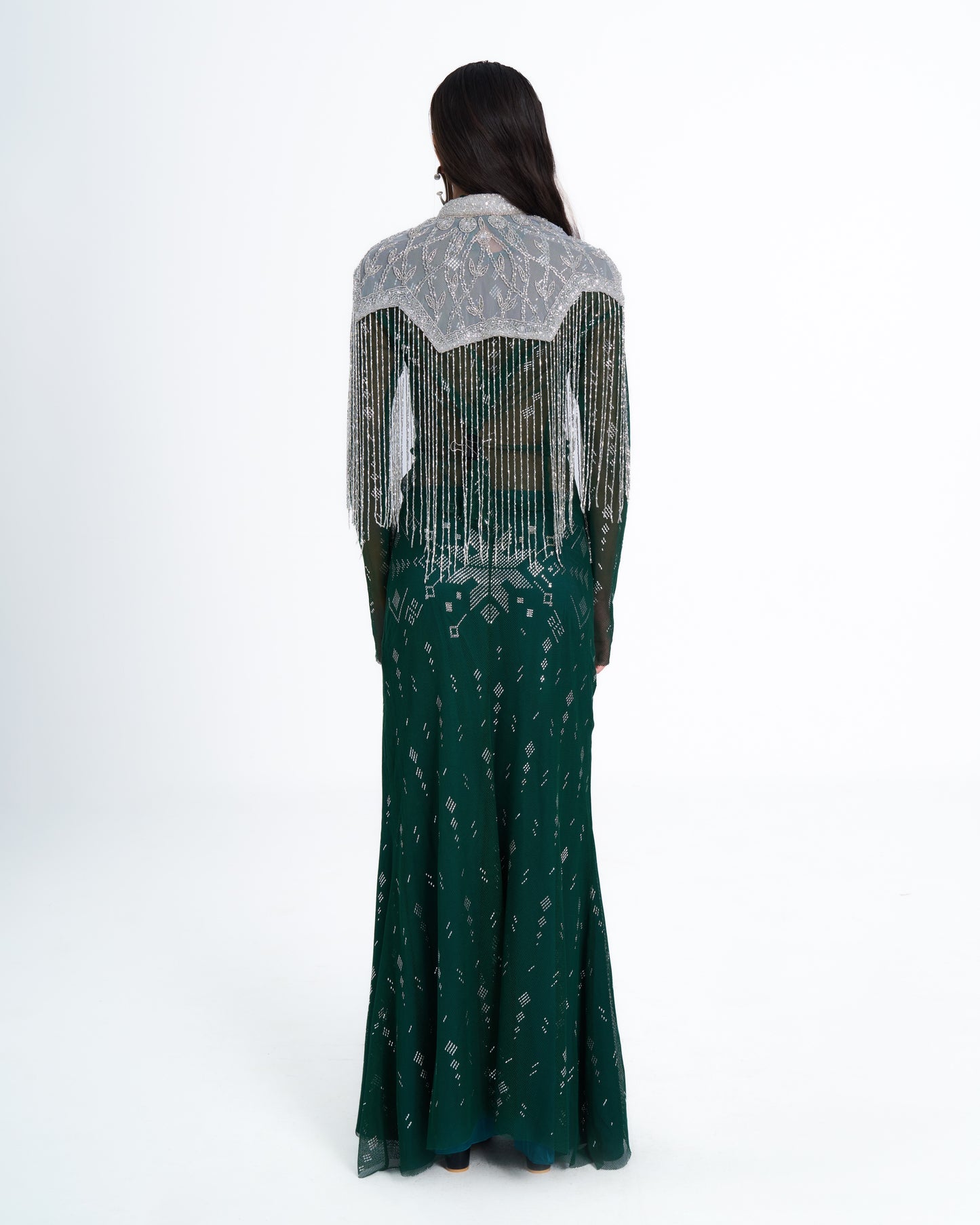 NAZIRA BEADED PONCHO